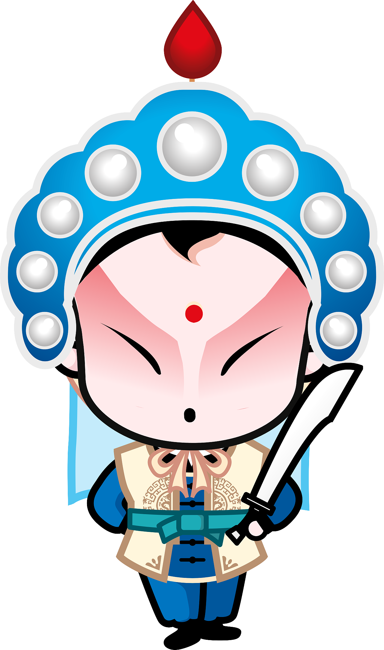 国粹京剧国粹宝贝q版京剧动漫卡通高清大图