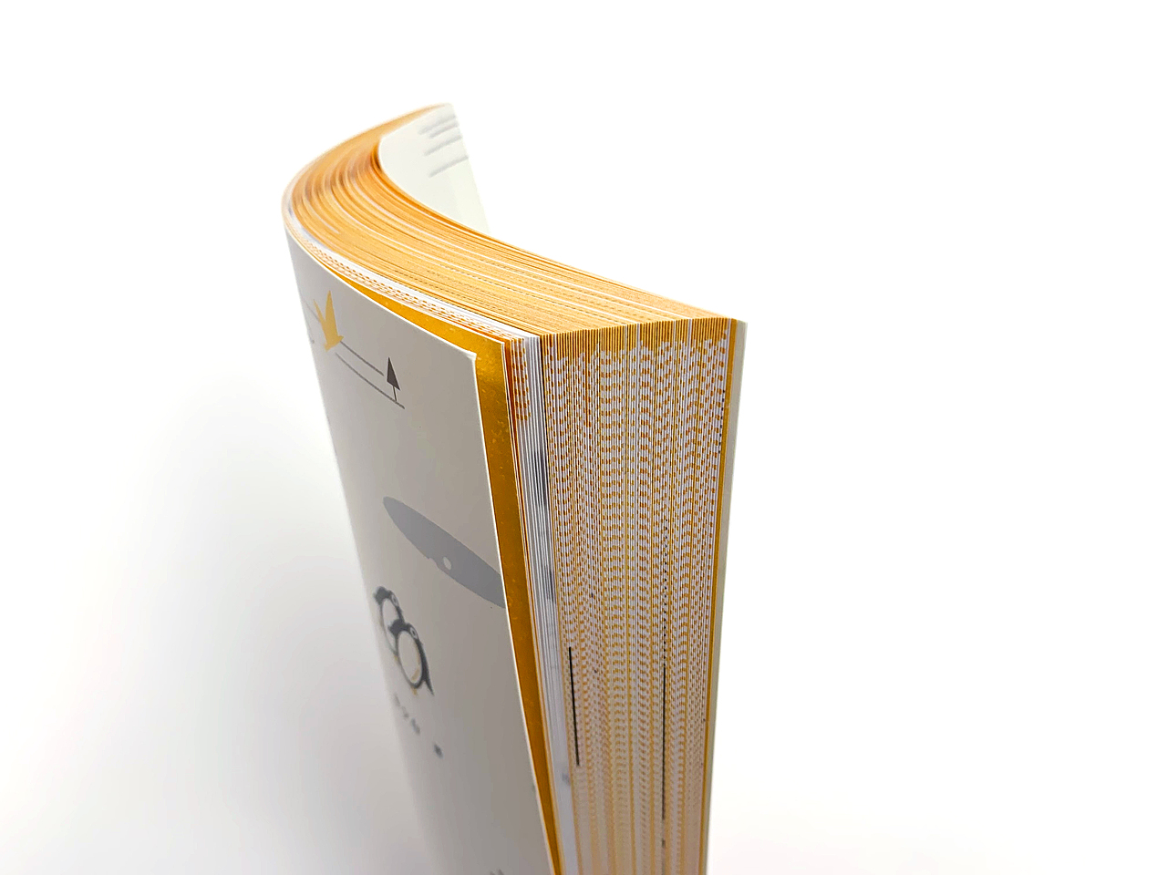 切口特写,在书不翻开的时候,书籍的侧面也是有层次的.