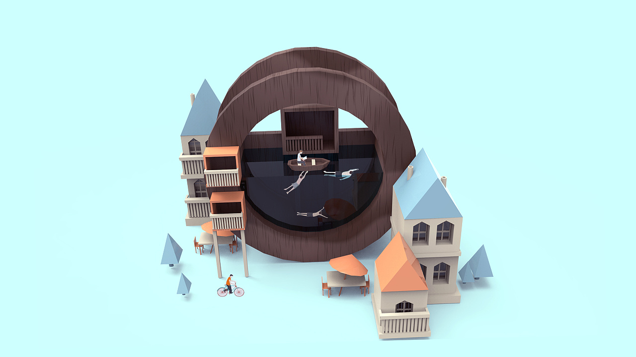 3d建模(maya)|三维|建筑/空间|十圆yuan - 原创作品 - 站酷 (zcool)