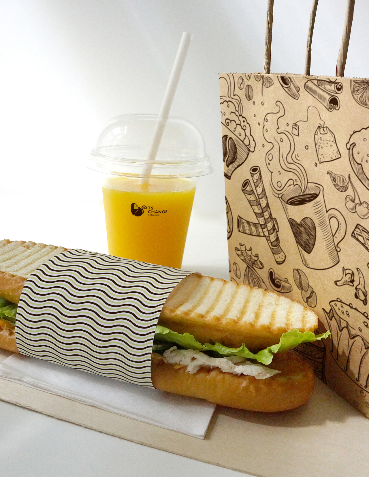 毕业设计：72change coffee shop 视觉形象设计&宣传视频（图ZNTM2ODAxMDg=） - Motion Graphic - 站酷设计师明了个明原创素材 - 站酷ZCOOL