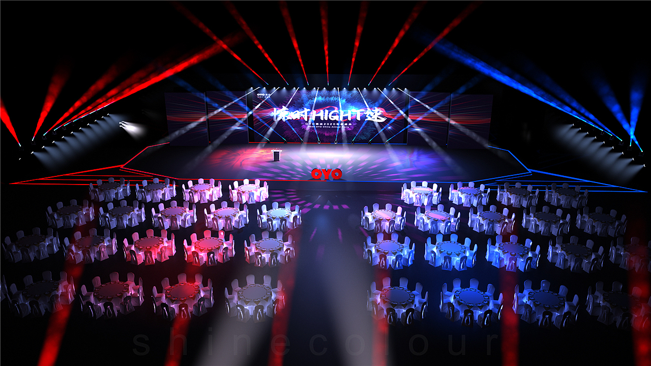 会场舞台布置舞台灯光设计制作舞台搭建效果图