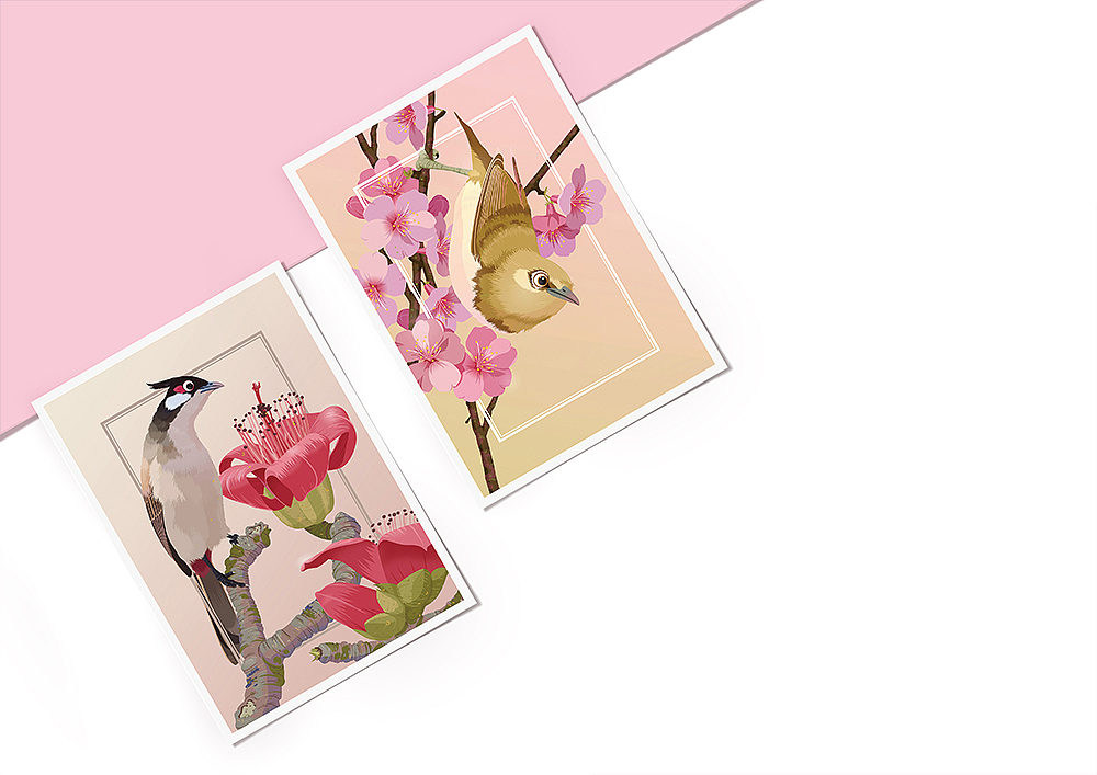 花&鸟 ／恐龙（图ZODcxOTYyNTI=） - 商业插画 - 站酷设计师岩畔原创素材 - 站酷ZCOOL