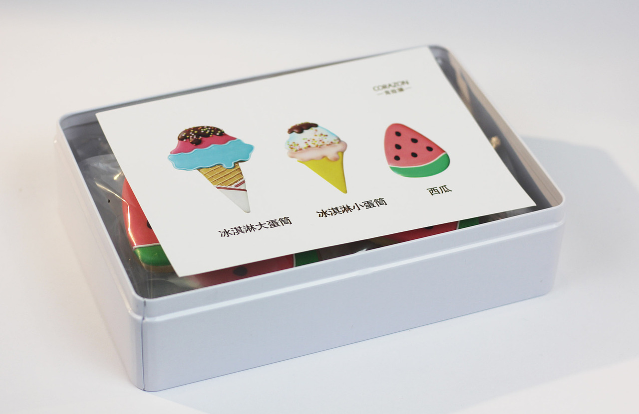 冰淇淋蛋筒&西瓜饼干产品包装、产品设计以及摄影