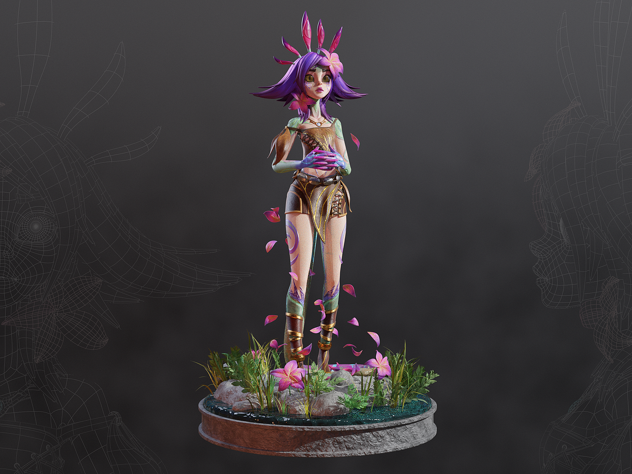 Blender练习-Neeko及写实皮肤材质与毛发尝试（图ZMjIyNDk0Mzc2） - 人物/生物 - 站酷设计师Demaner原创素材 - 站酷ZCOOL