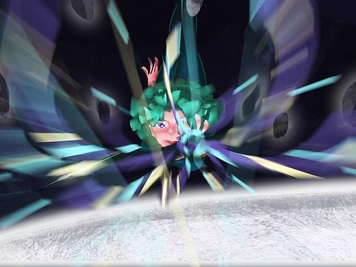 抓住了流星。玛姬:等着我