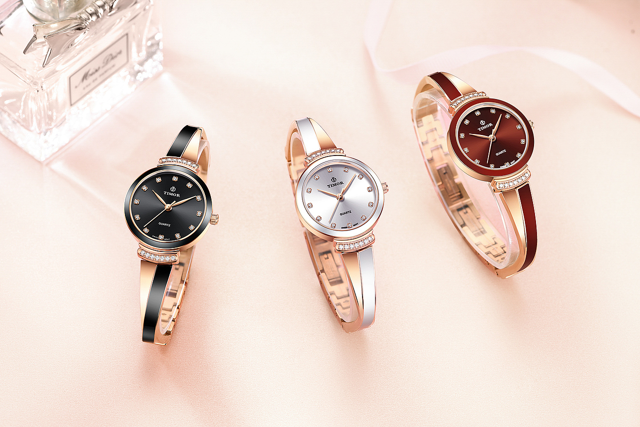 女款手表白底、场景拍摄!