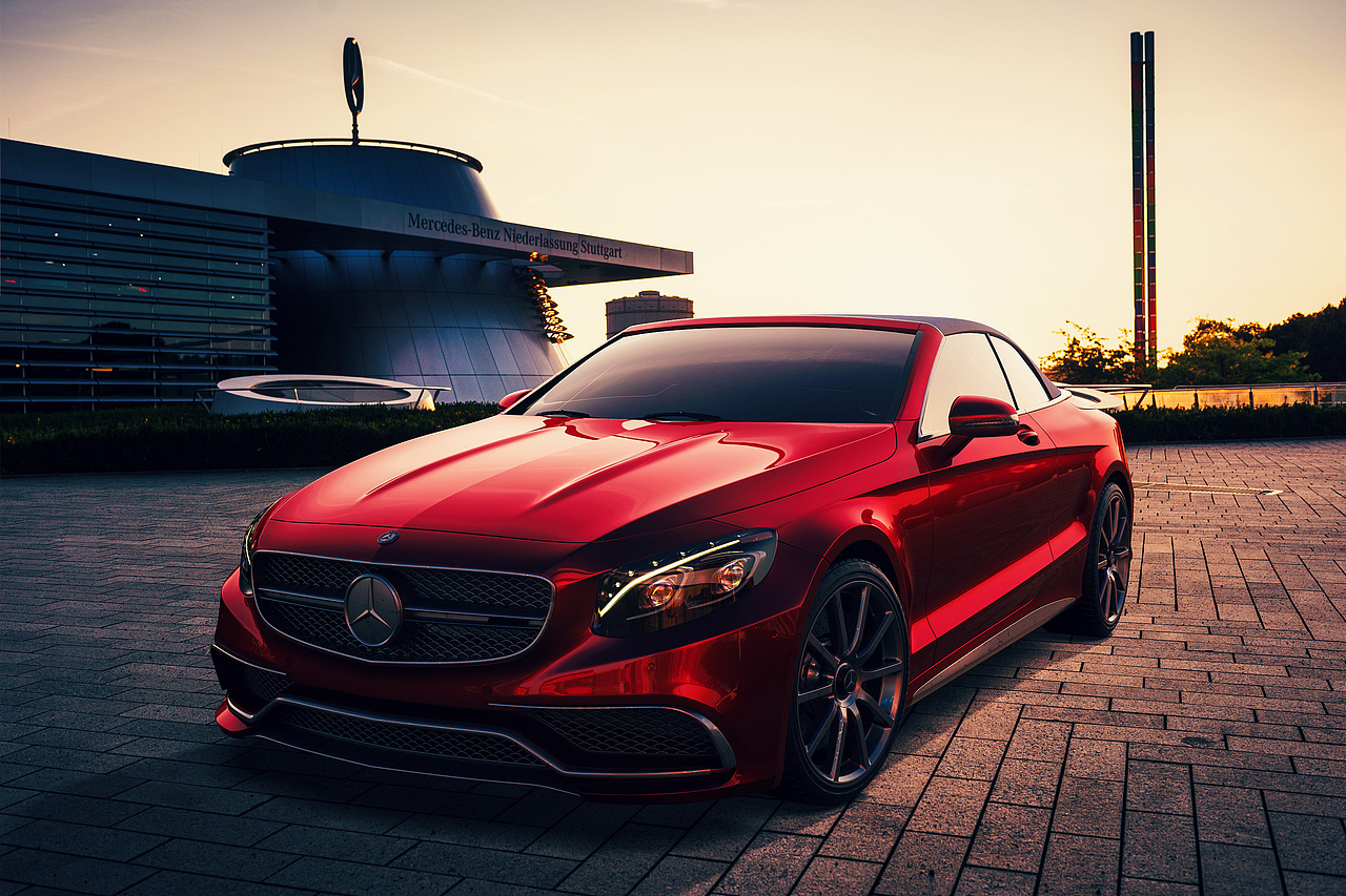 奔驰梅赛德斯redshift渲染