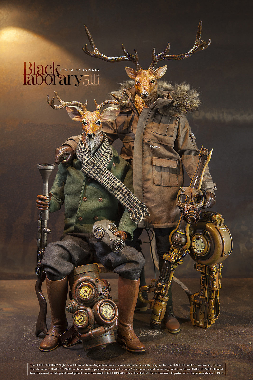 BLACK 13 PARK五周年紀念版暗夜幽靈作戰組 I 長角馴鹿（图ZMTM4ODA1MDYw） - 手办/模玩 - 站酷设计师jungleBK13原创素材 - 站酷ZCOOL