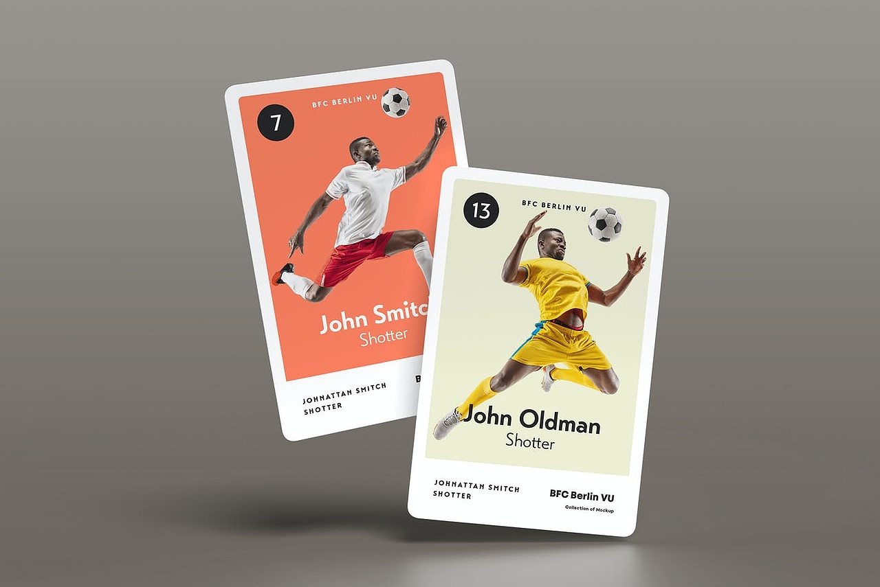 足球球星卡设计