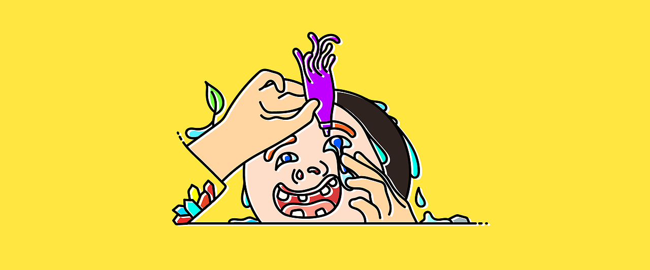 PAIN_疼痛（图ZMTEzNjE1ODMy） - 新锐潮流插画 - 站酷设计师咋够原创素材 - 站酷ZCOOL