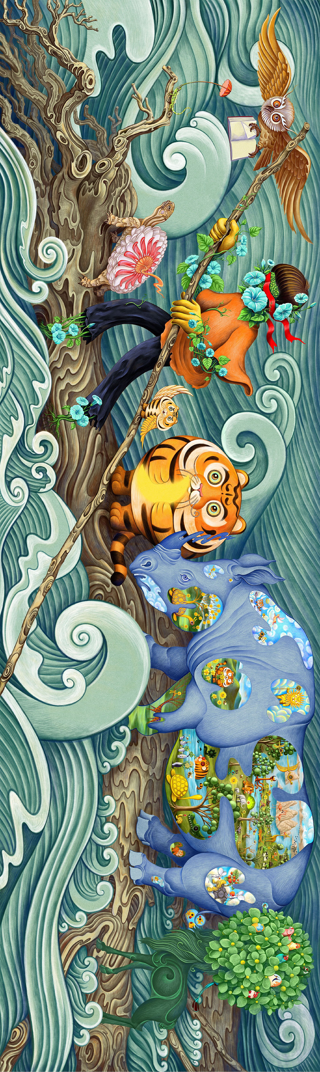 虎小橙 漂流记（图ZMjMwMzM5MTQw） - 创作习作 - 站酷设计师猫站长原创素材 - 站酷ZCOOL