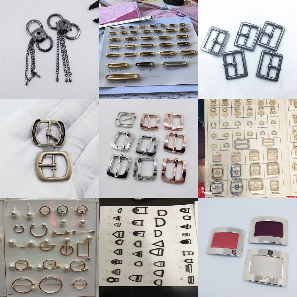 锌合金压铸三档扣石狮厂家鞋配件巴黎扣五金鞋扣日字扣