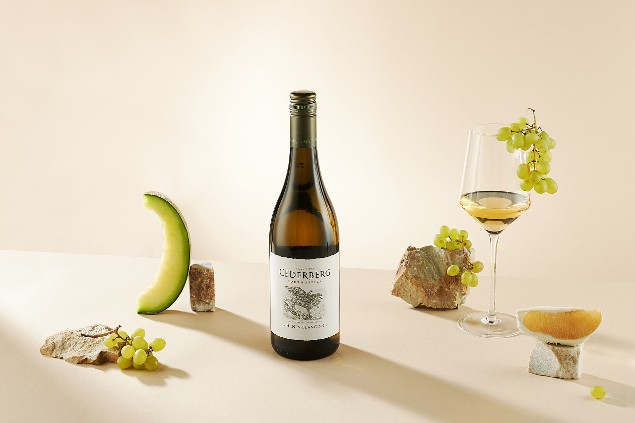 酒类摄影|塞德堡白诗南白葡萄酒cederberg2020