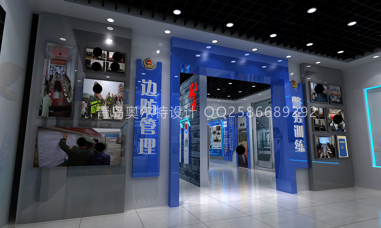 党建展厅武警展厅公安展厅（图ZMTI5MTMxNDY4） - 展陈设计 - 站酷设计师深白浅黑design原创素材 - 站酷ZCOOL
