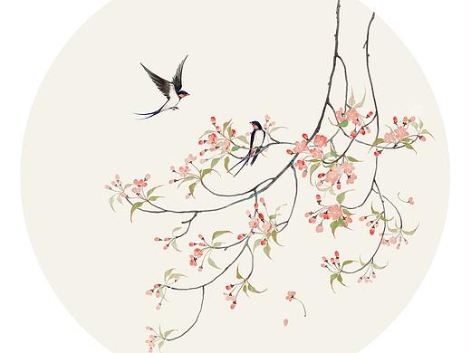 莳花。花鸟