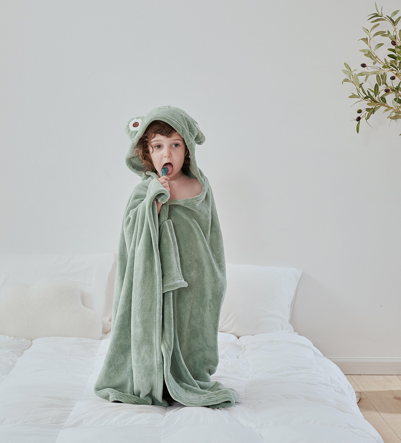 儿童睡袋家纺毛毯拍摄