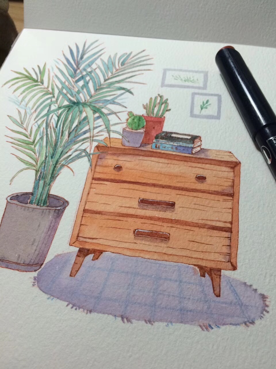 2017水彩练习|插画|儿童插画|娃娃窝 - 原创作品 - 站酷 (zcool)