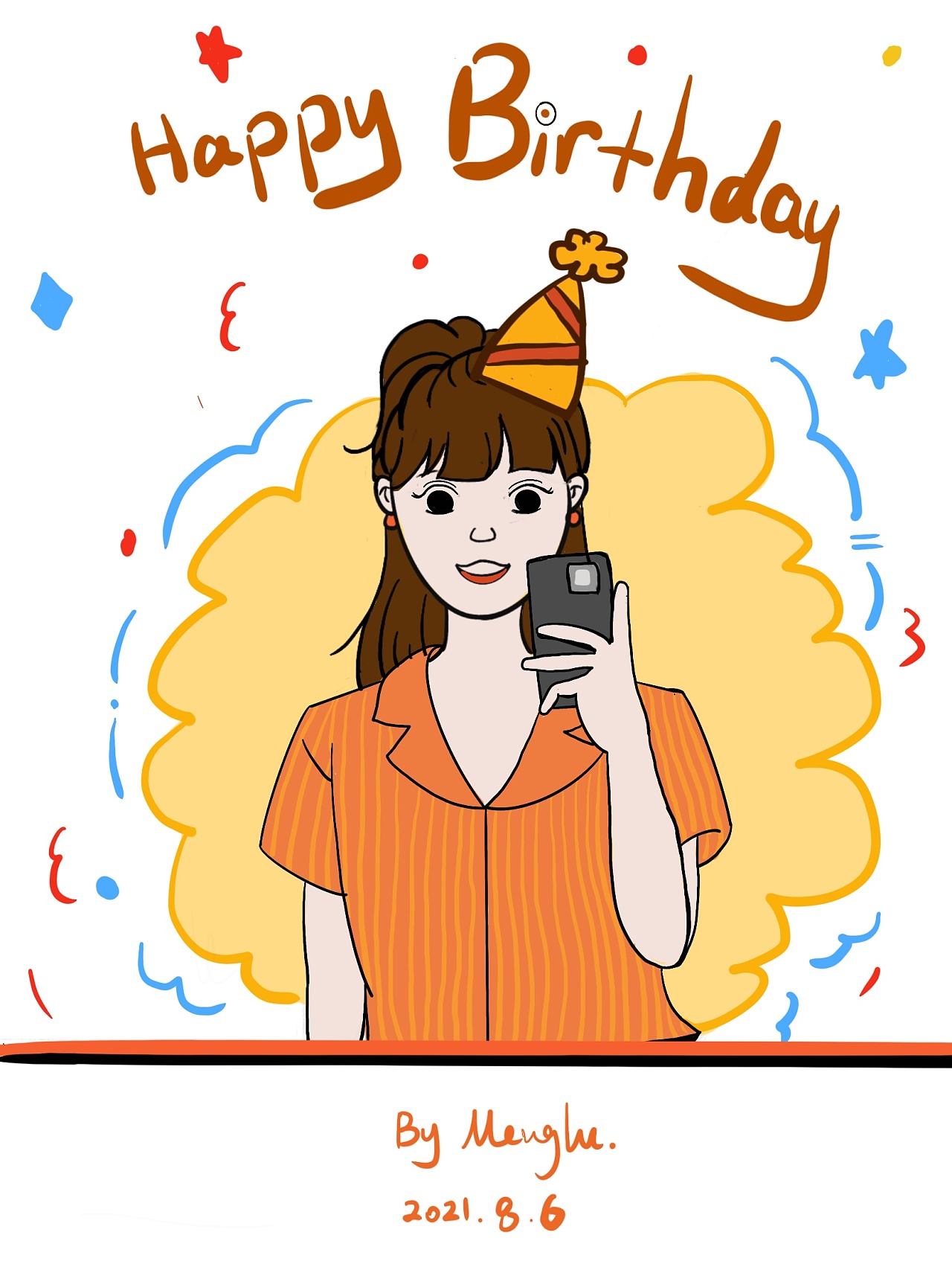 [插画日常] 永远都是18岁的生日