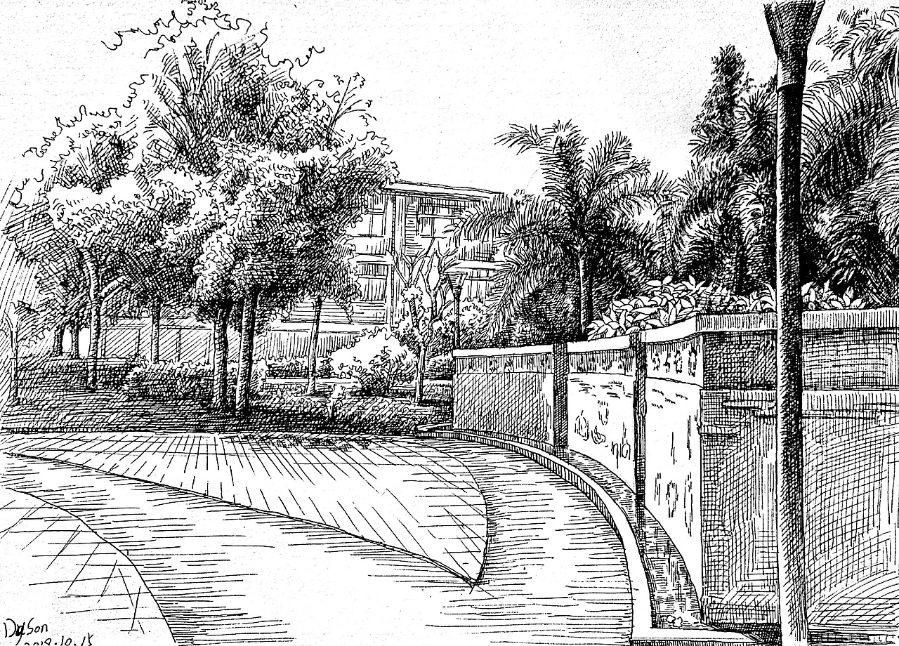 昆虫风景钢笔画（图ZMTMzMDQxOTk2） - 绘画 - 站酷设计师hst绘画爱好者原创素材 - 站酷ZCOOL