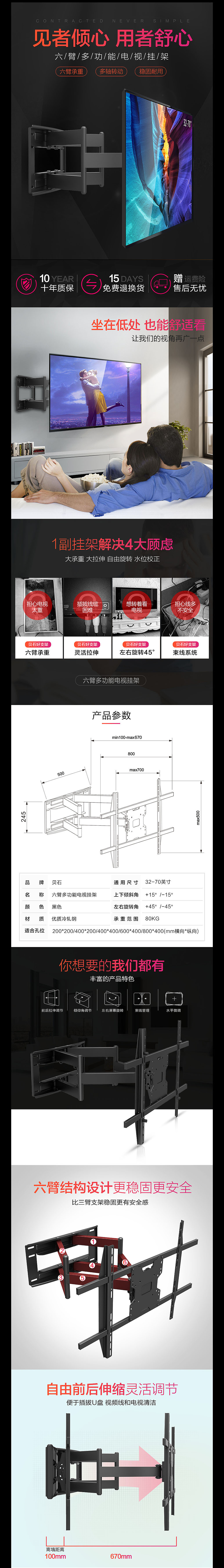 创意人 电视挂架详情页（图ZODI4MTEwMzI=） - 电商 - 站酷设计师创意人视觉设计原创素材 - 站酷ZCOOL