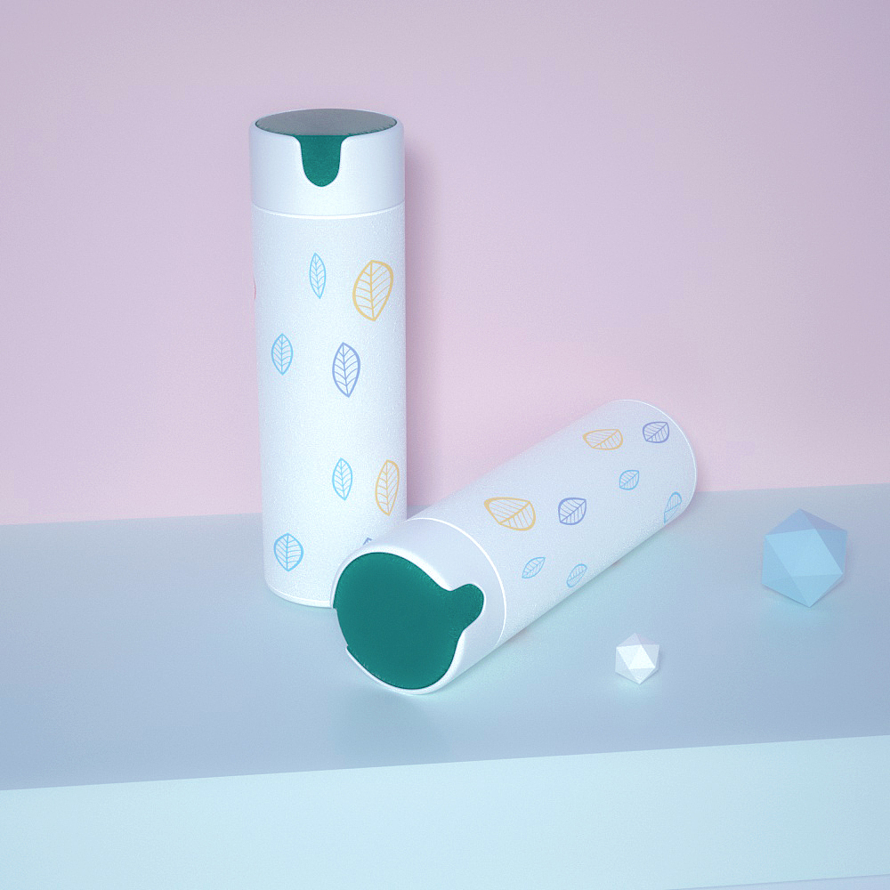 同事喝水的保温杯,感觉挺好看的,拿来练练手