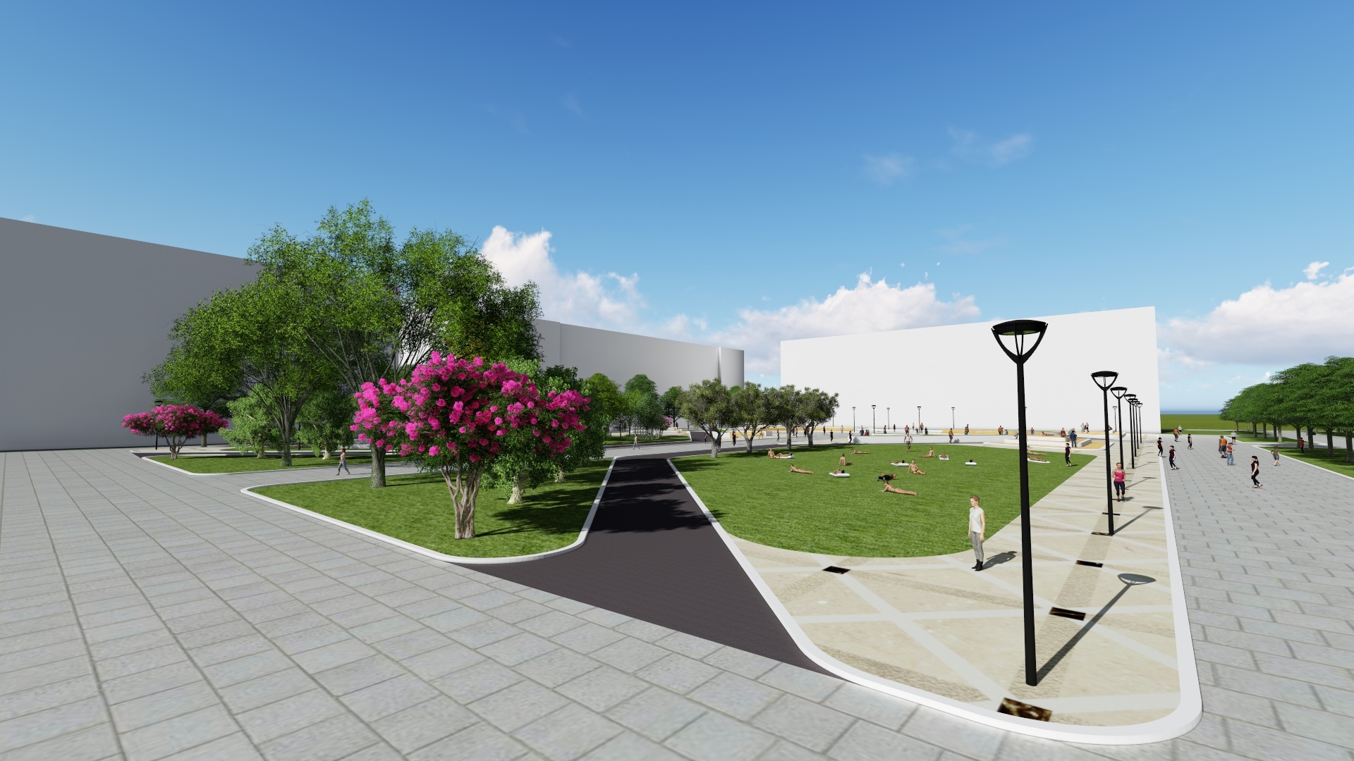 小区广场景观设计图免费下载 - 景观规划设计 - 土木工程网