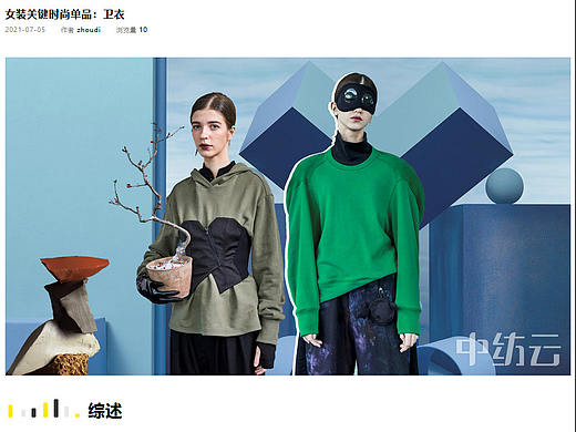 21/22年女装卫衣趋势分析