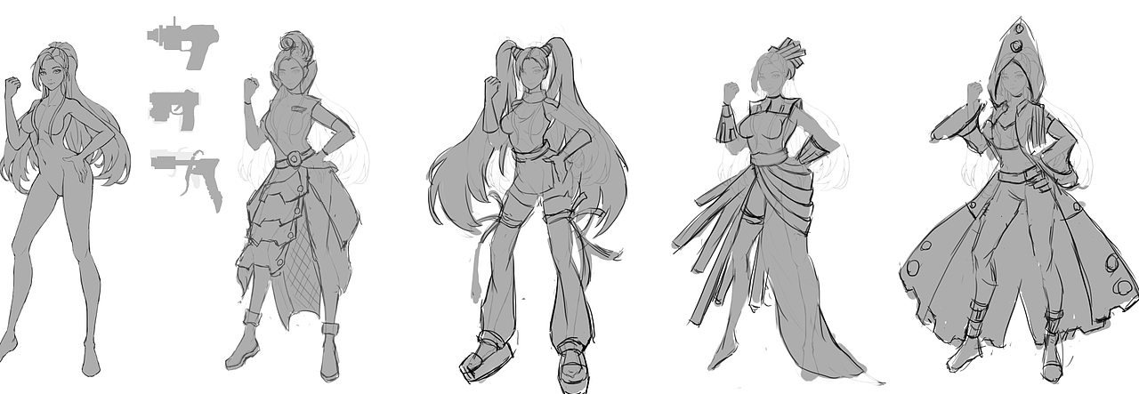 角色设计手稿草稿（图ZMTA0NTI0MjY0） - IP形象 - 站酷设计师By瑞德原创素材 - 站酷ZCOOL