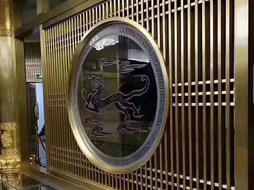 江西别墅众钰定制镂空不锈钢屏风隔断