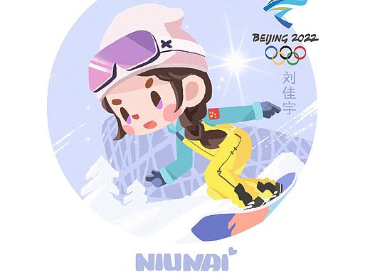卡通奥运会运动员丨刘佳宇