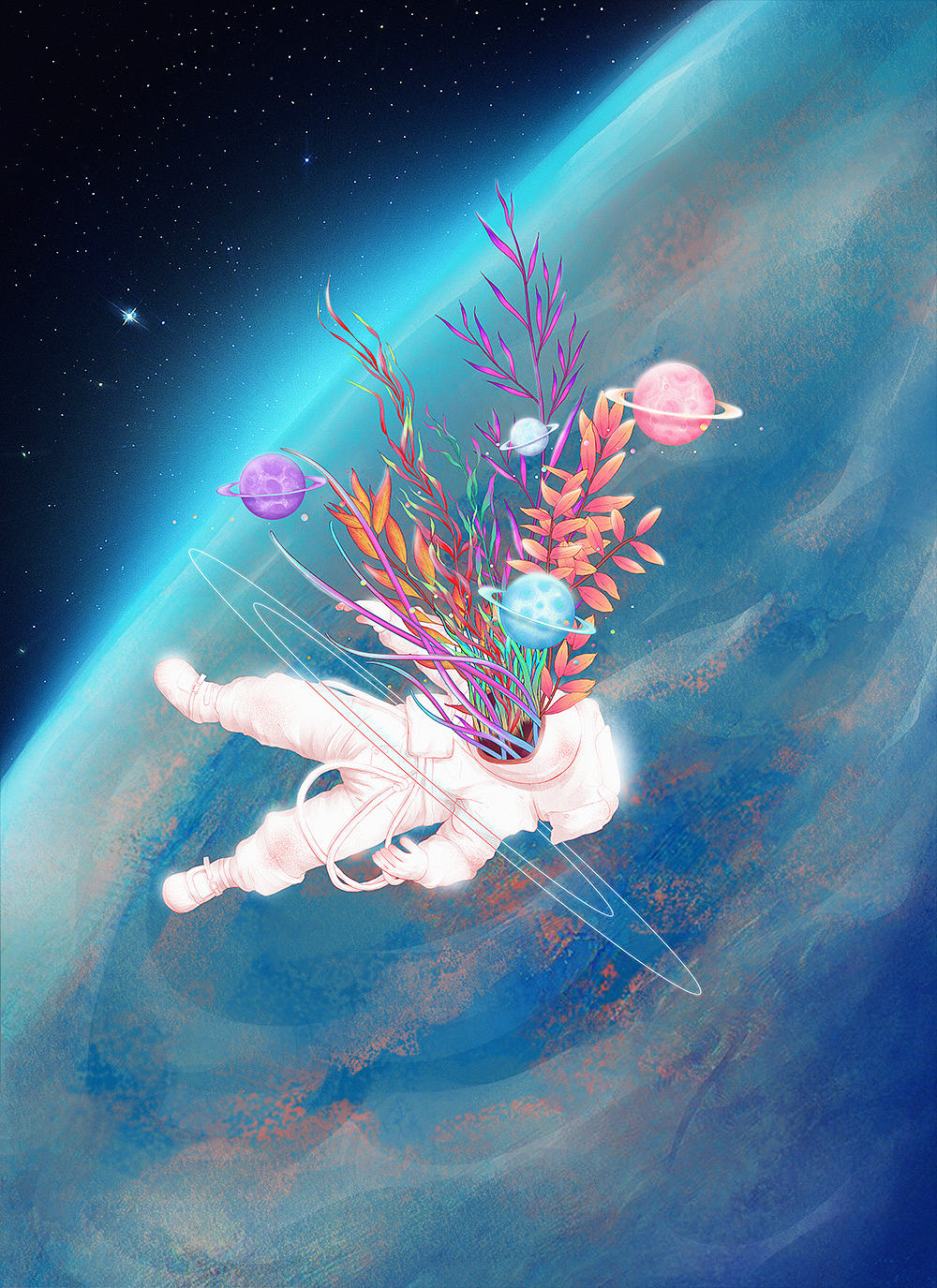 《繁花落梦》(图ZMTAzNTA0NTQ0) - 商业插画 - 站酷设计师南国夏原创素材 - 站酷ZCOOL
