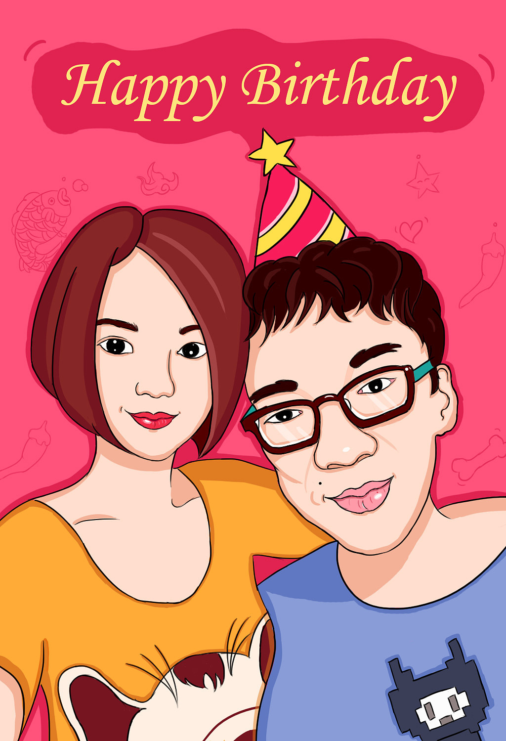 day6-每日一画-生日快乐~