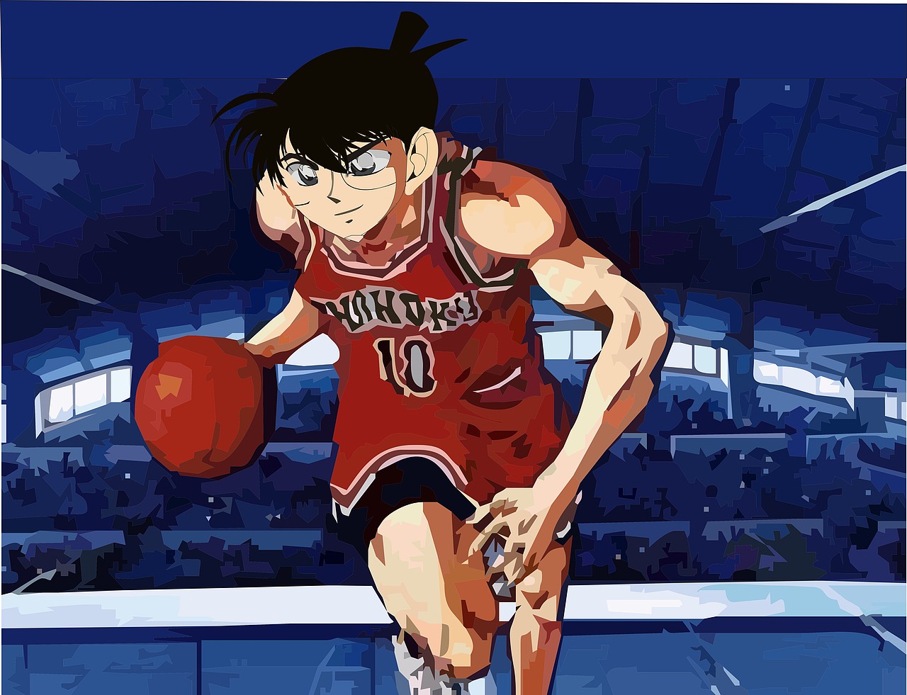 扣篮不用跳的柯南（图ZMTM0NzE4OTgw） - 商业插画 - 站酷设计师扣篮不用跳原创素材 - 站酷ZCOOL