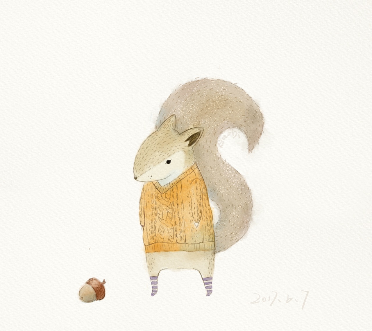 小松鼠(临摹)