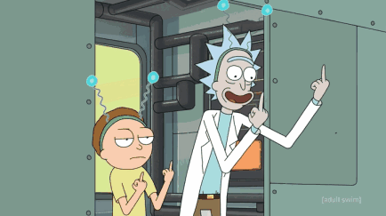 rick and morty 插画设计