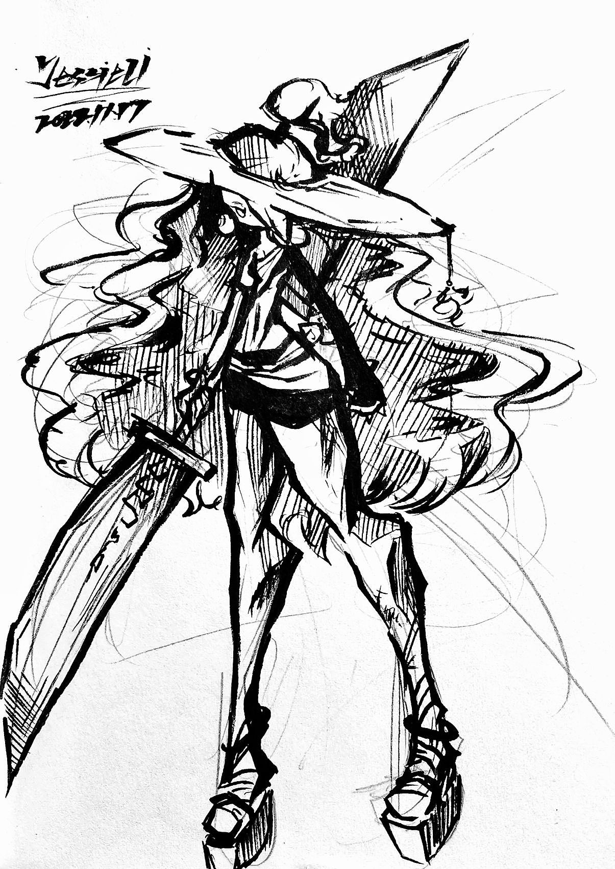 2022人物设计黑白篇