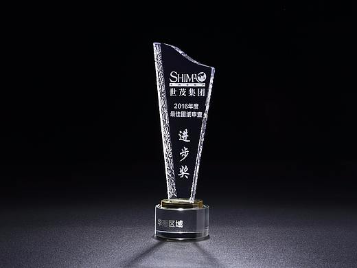 忠诚卫士水晶奖杯拍摄