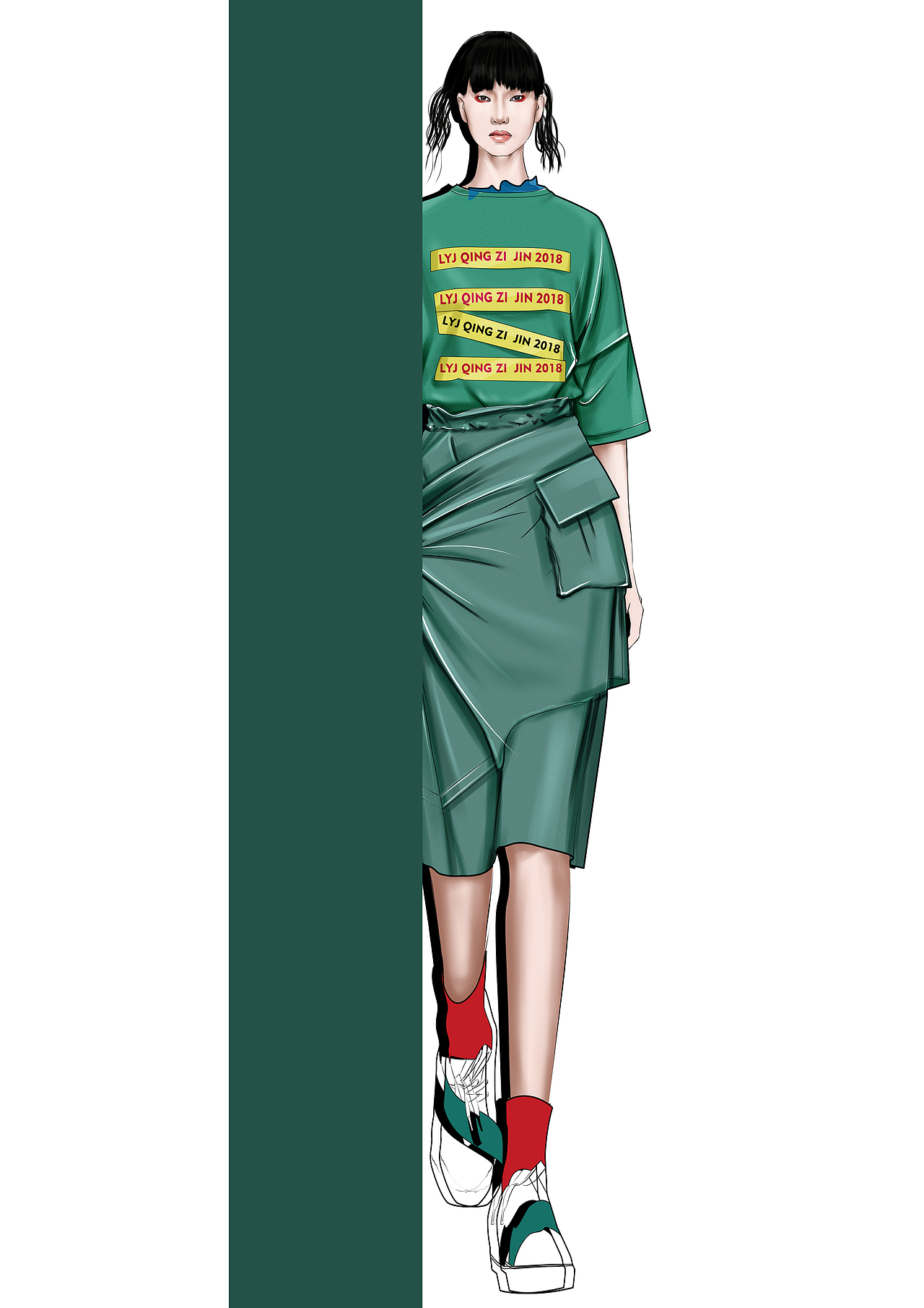 电脑时装绘图|服装|其他服装|林严俊_原创作品-站酷zcool