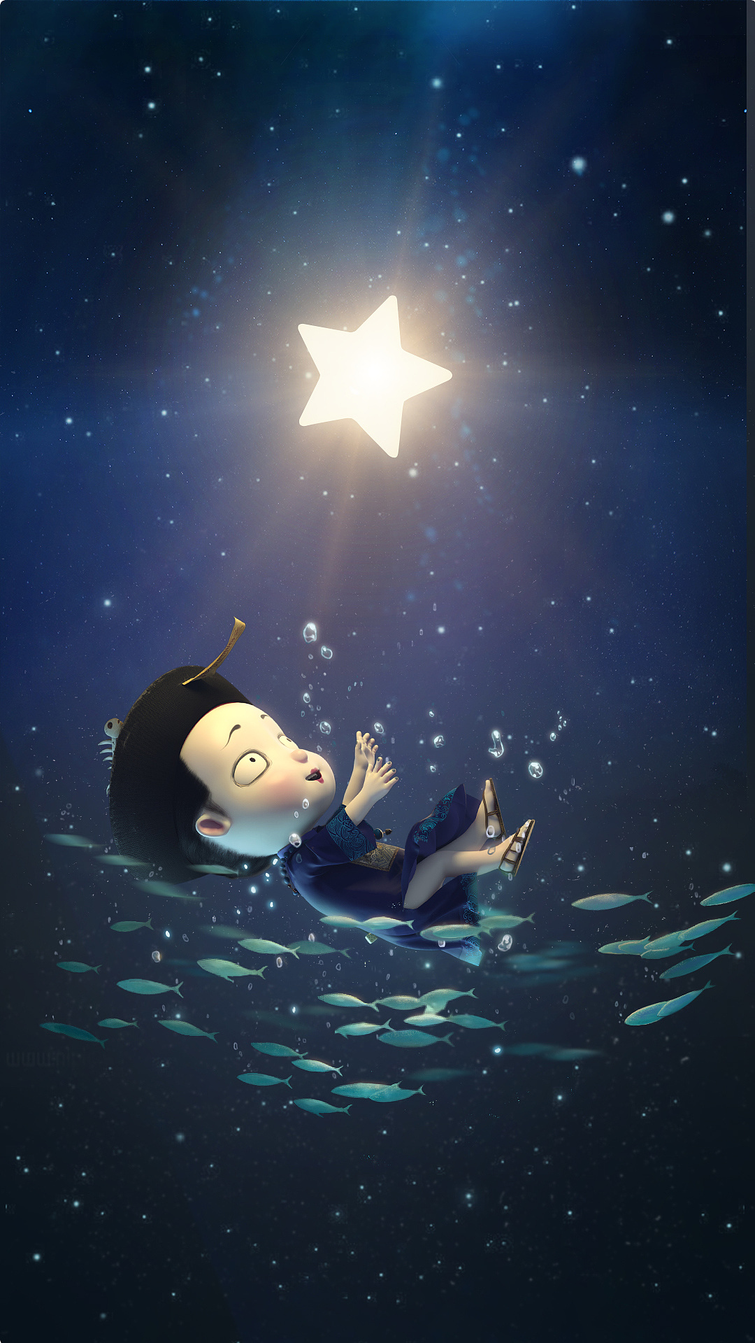 我去宇宙了!回来摘星星给你 | 僵小鱼可爱壁纸