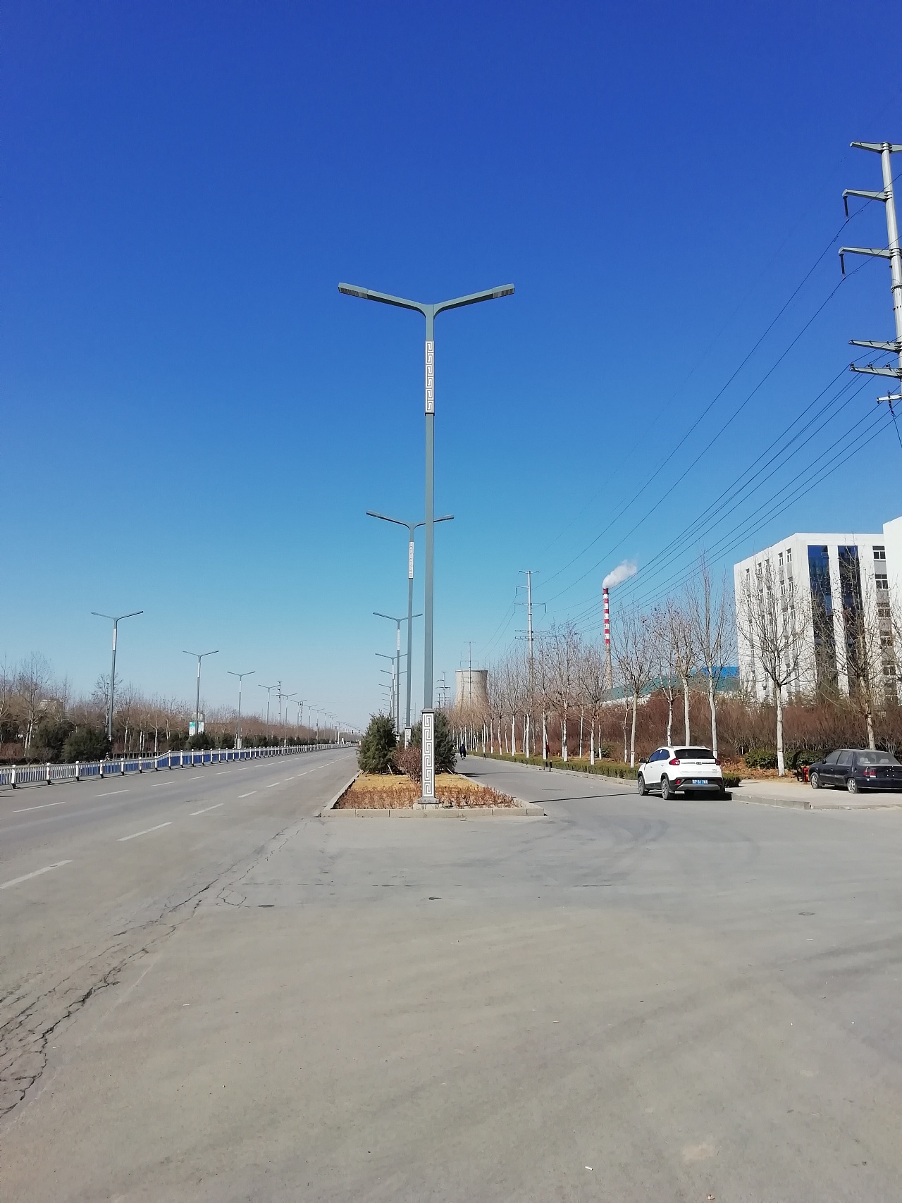 世博光电热销款双臂回纹路灯-简单大方回纹路灯