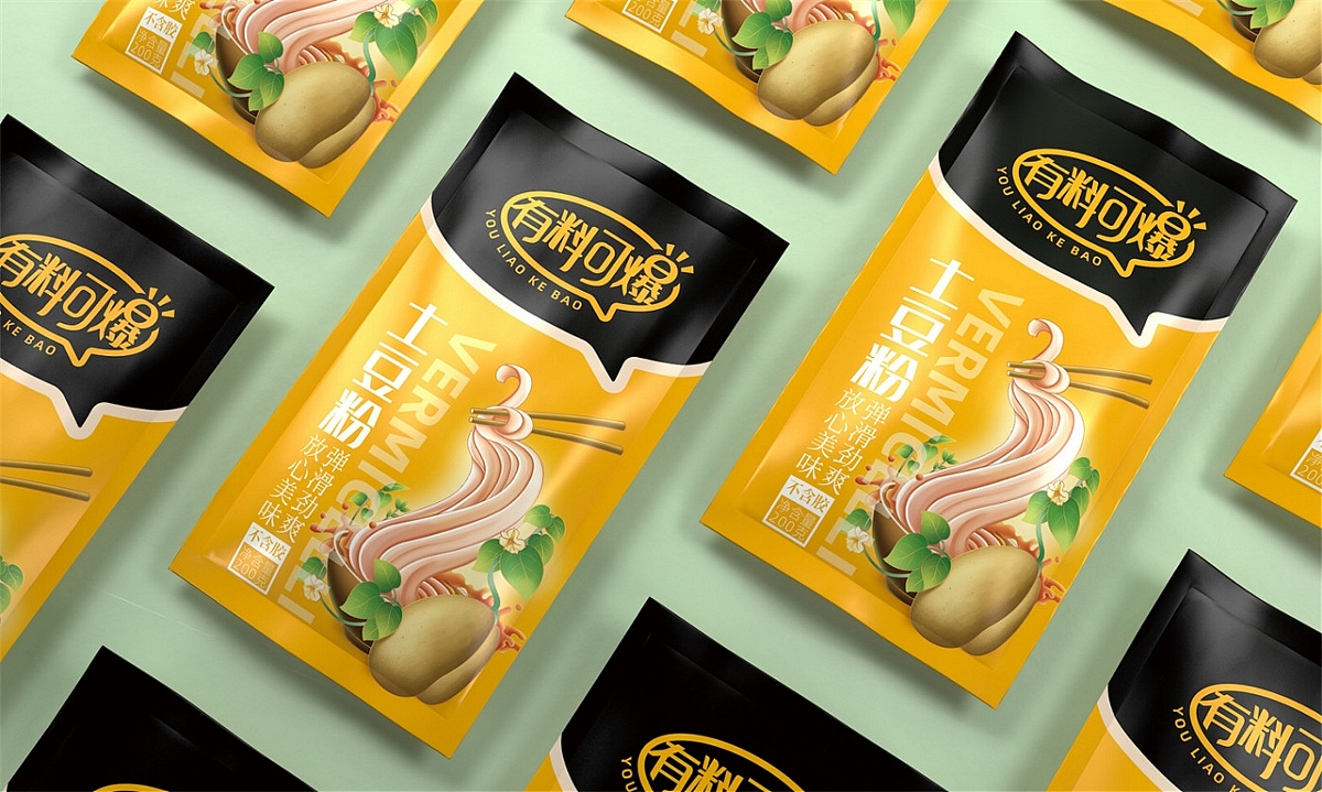 有料可爆土豆粉—徐桂亮品牌设计（图ZMjA0MjE0MjA4） - 品牌 - 站酷设计师徐桂亮品牌设计原创素材 - 站酷ZCOOL