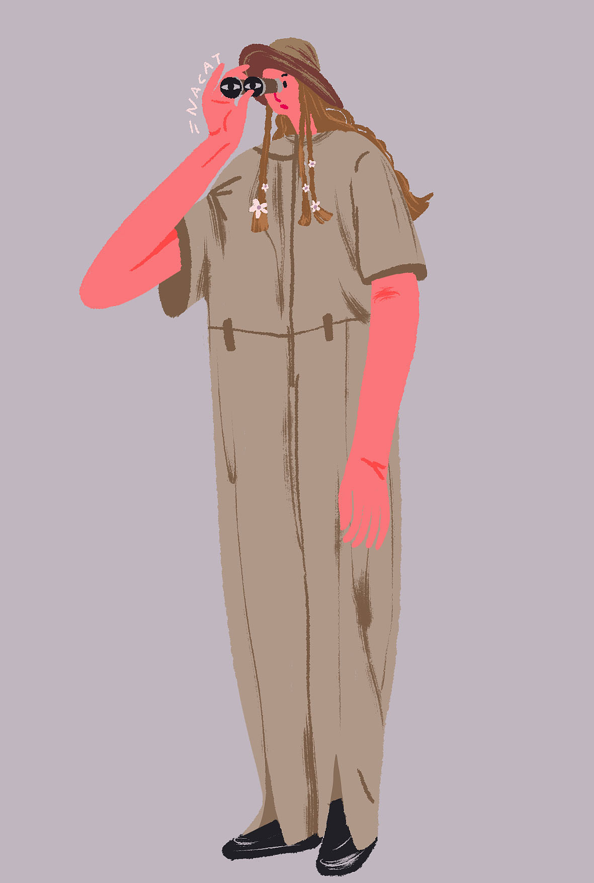 《花和复古女郎》（图ZMTQzNjM3ODEy） - 商业插画 - 站酷设计师nacat瓜盗盗原创素材 - 站酷ZCOOL