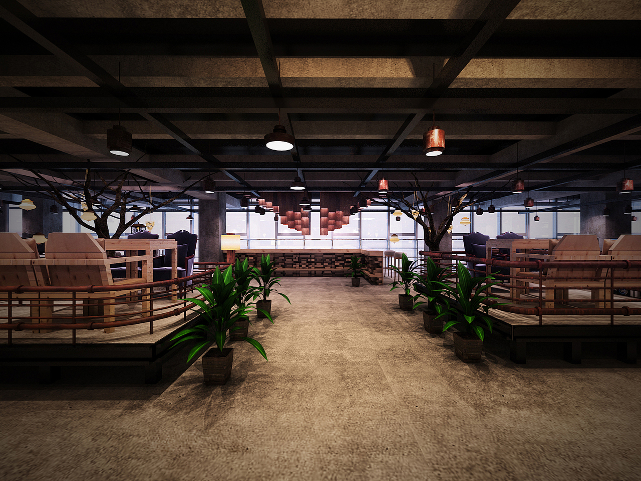 工业风办公室