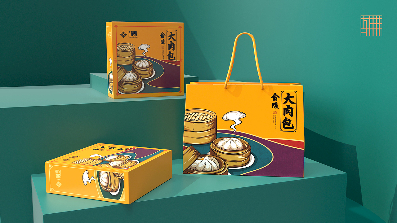 金陵大肉包（图ZMjE1OTIwNTU2） - 包装 - 站酷设计师李伟伟伟原创素材 - 站酷ZCOOL