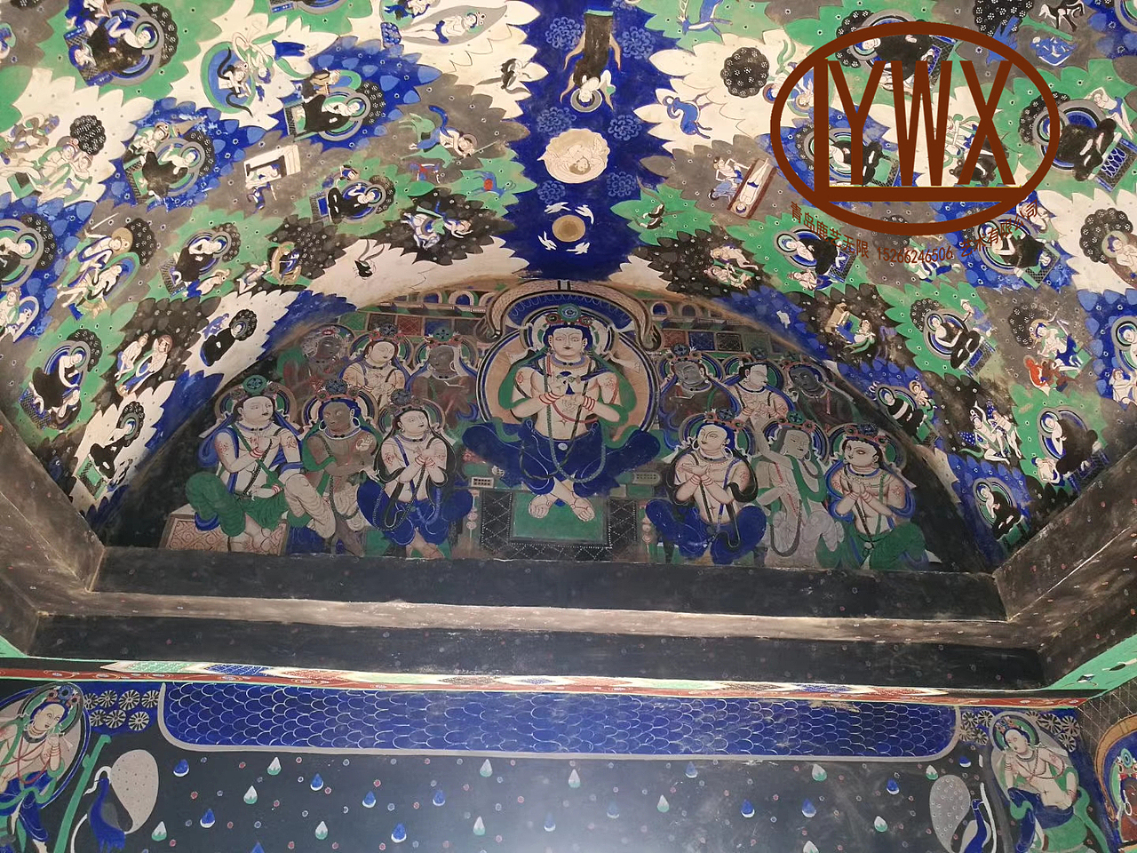 青岛团队创作克孜尔千佛洞壁画复原（图ZMjQwNDI2Mjk2） - 新锐潮流插画 - 站酷设计师鹿艺无限造景团队原创素材 - 站酷ZCOOL