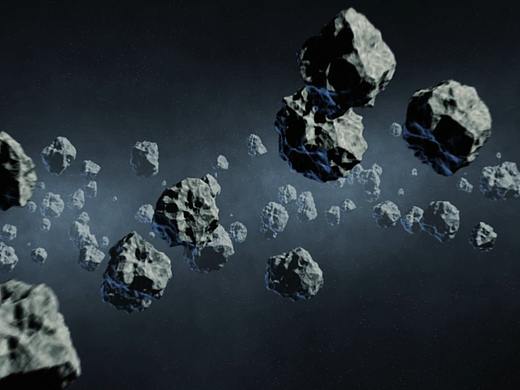 太空陨石场景动画
