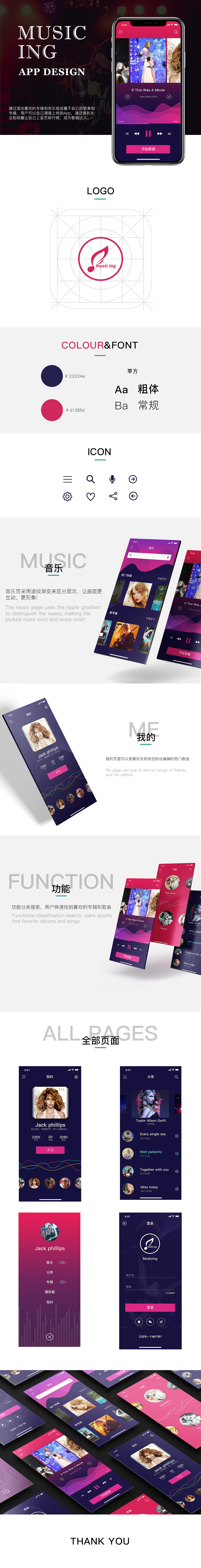 《MUSICING》音乐APP（图ZMTA2NTc3ODky） - APP界面 - 站酷设计师Liprocess原创素材 - 站酷ZCOOL