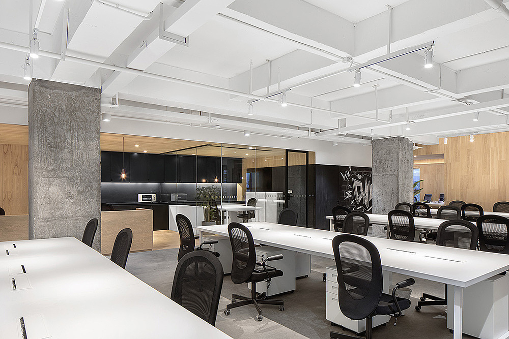 郑州沁集团办公室装修设计公司案例|空间|商业空间设计|金博大建筑