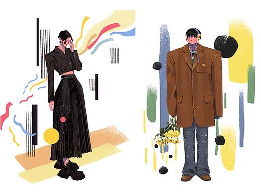 人物插图习作(个人主页-ZNTc2NjI5OTI=) - 新锐潮流插画 - 站酷设计师我不是小李原创素材 - 站酷ZCOOL
