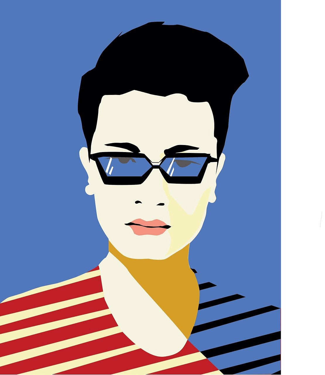 我帮酷友画头像《自画像》